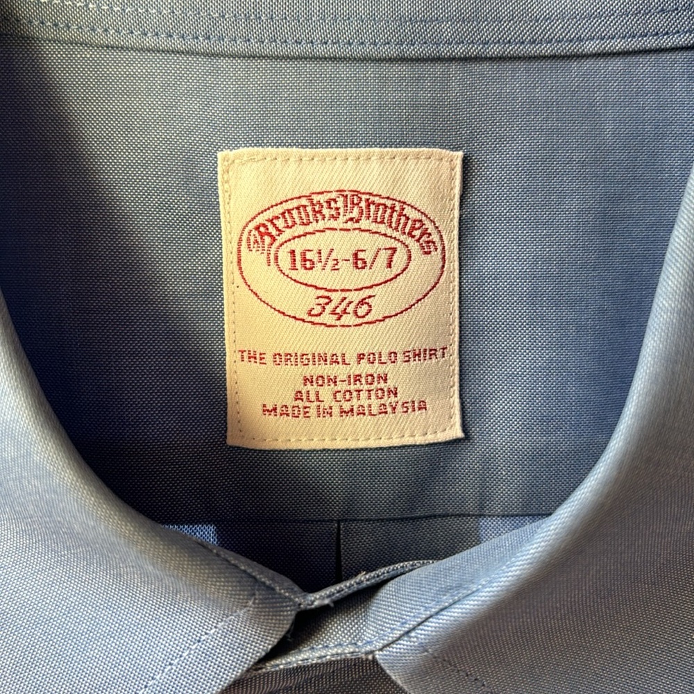 Brooks Brothers cotton dress shirt, size 16.5 - Picture 2 of 4